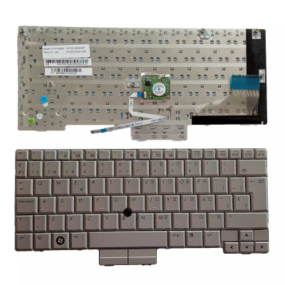 HP EliteBook 2710 2710p 2730 2730p white Spanish SP keyboard