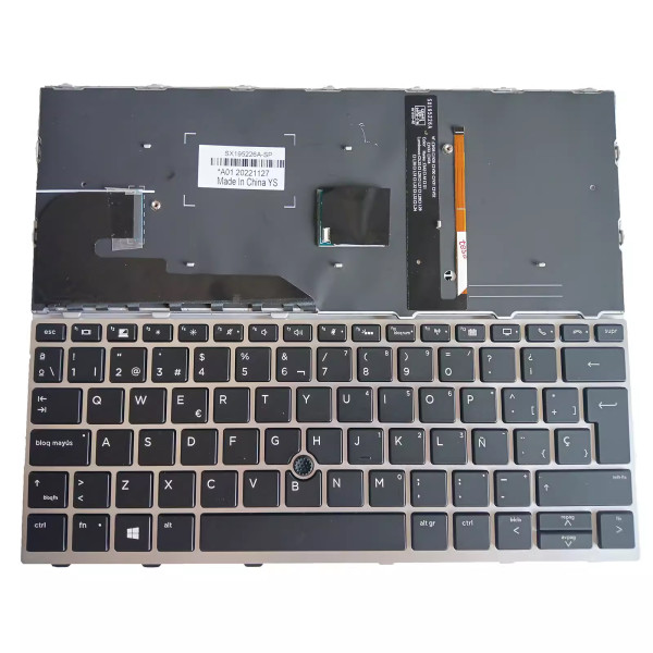 by high qulity HP EliteBook 730 735 G5 G6 830 835 G5 G6 backlit Spanish SP keyboard on laptop-keyboard.com