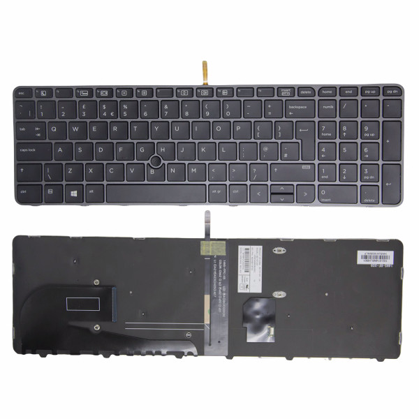 by high qulity HP EliteBook 850 G3 755 g3 ZBook 15u G3 G4 backlit trackpoint UK keyboard on laptop-keyboard.com