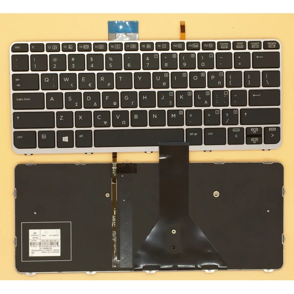 by high quality HP EliteBook Folio 1030 G1 1020 G1 backlit Greek GK keyboard on laptop-keyboard.com