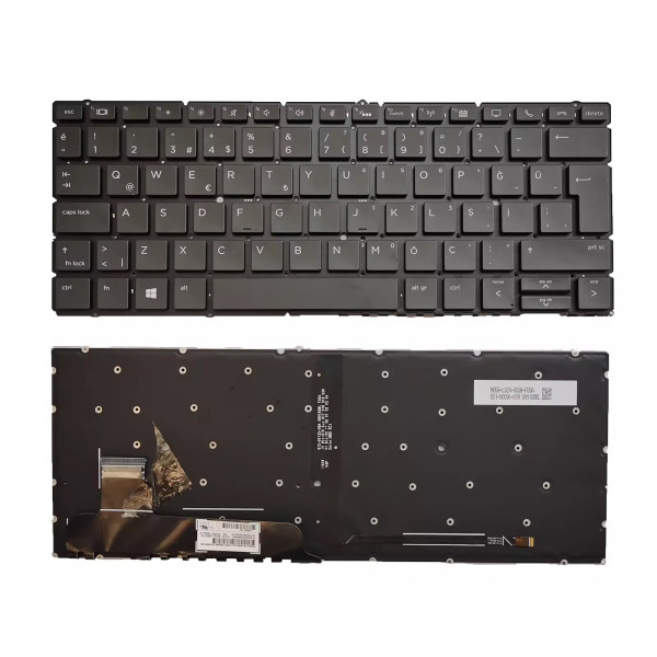 by high qulity HP Elitebook X360 830 G5 830 G6 zhan X13 G2 backlit Turkish TR keyboard on laptop-keyboard.com