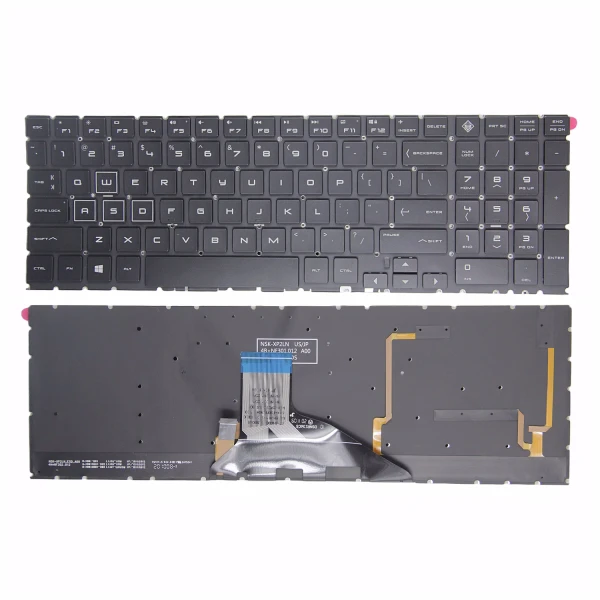 by high quality HP OMEN 5 15DC 15-DC 15DH C143 Q211 black RGB backlit US keyboard on laptop-keyboard.com