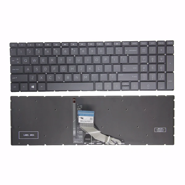by high quality HP PAVILION Trò chơi 15-CX 15T-CX đen đánh dấu bàn phím US on laptop-keyboard.com