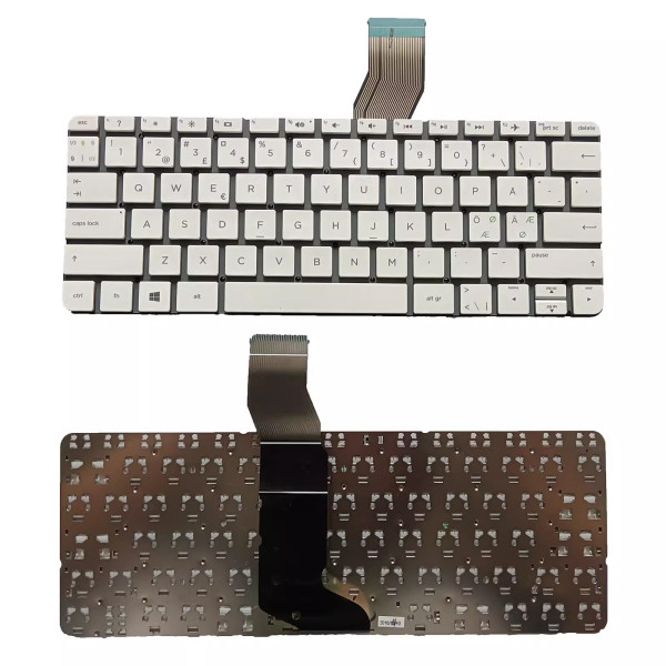 by high qulity HP Pavilion 11-n 11-n000 11-n100 755896-001 PK131501A white Norwegian NE NR keyboard on laptop-keyboard.com
