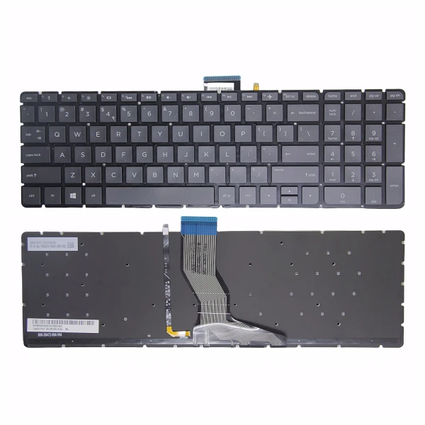 by high quality HP Pavilion 17-W 17T-W đen đánh dấu bàn phím U.S. on laptop-keyboard.com
