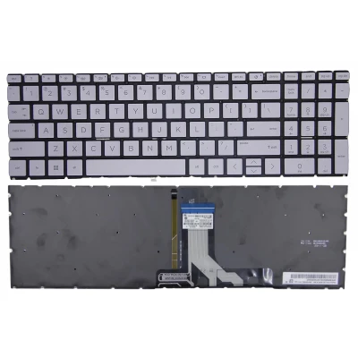 HP Pavilion Plus 16- AB, 16T-AB, 16- AB0000, 16- AB1000, silver backlit US keyboard F1 pertanyaan