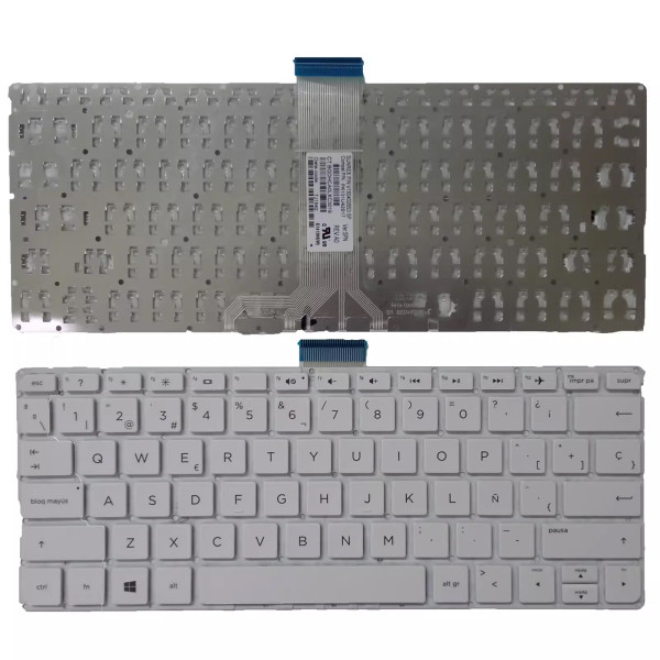 by high qulity HP Pavilion X360 11-K 11-K000 11-K100 white Spanish SP keyboard on laptop-keyboard.com