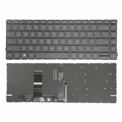 HP ProBook 440 G8 G9 G10, 445 G8 G9 G10, backlit US keyboard asli