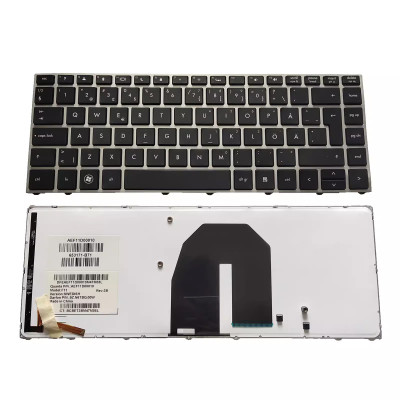 HP ProBook 5330 5330m silver backlit Swedish SD keyboard