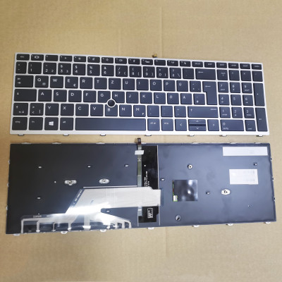 HP Probook 450 G5 455 G5 470 G5 650 G4 650 G5 tastatură de argint backlit germană DE original