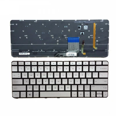 HP Spectre 13-SMB 13T-3000 13-3000 743897-031 backlit silver US keyboard