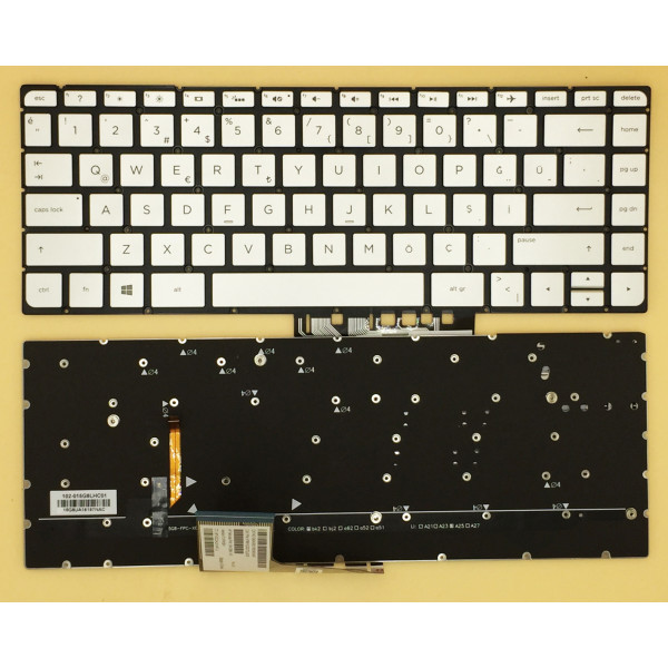 by high quality HP Spectre X360 15-AP 15T-AP backlit Turkish TR tastatură on laptop-keyboard.com