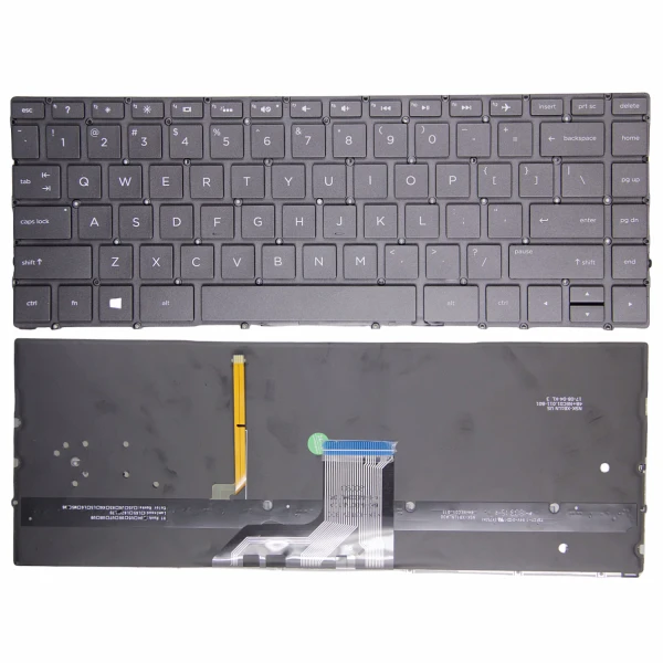 by high quality HP Spectre x360 13T-AP 13T-AQ 13Z-AR 13T-AC 13T-AD μαύρο καφέ οπισθοφωτισμένο πληκτρολόγιο ΗΠΑ on laptop-keyboard.com