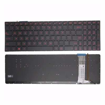Asus Z50JX GL752 ZX70 FX71 FX50V FX- PRO PRO6300 PRO6700 merah backlit US keyboard