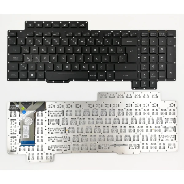 by high quality Asus G703 G703V G703 G703VI G703GL RGB backlit Turkish TR keyboard 0KNB0-E612TU00 on laptop-keyboard.com
