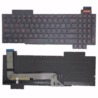 Asus FX63 FX63V FX503 ZX63 FZ63V GL503V S5A GL703 merah backlit US keyboard