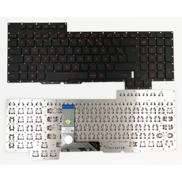 by high qulity Asus GX700 GX700V G701 G701V backlit French FR keyboard 0KNB0-E611FR00 on laptop-keyboard.com