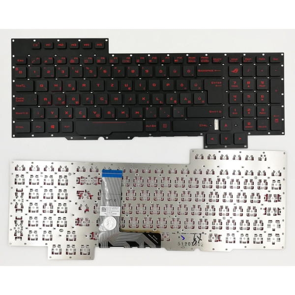 by high qulity Asus GX700 GX700V G701 G701V backlit Hungarian HU keyboard 0KNB0-E611HU00 on laptop-keyboard.com