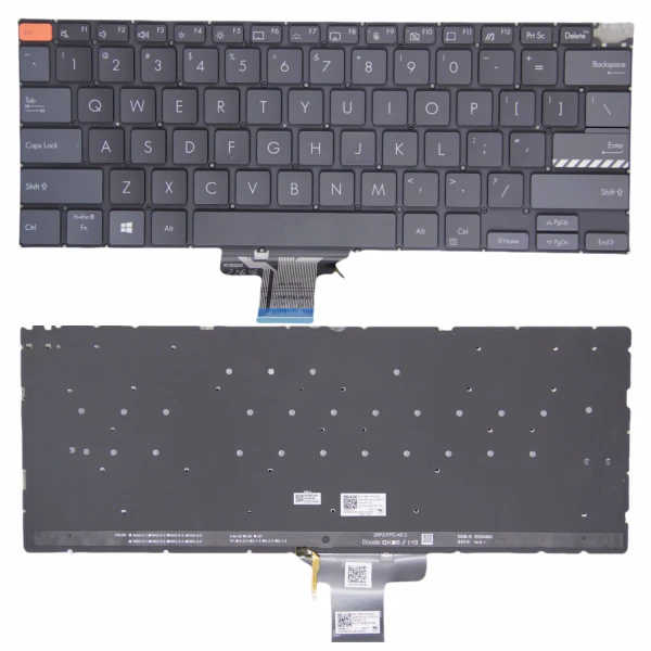 by high quality Asus M3400 M3401Q K3400P X3400P M7400 X7400 M4700 hitam abu-abu backlit US keyboard on laptop-keyboard.com