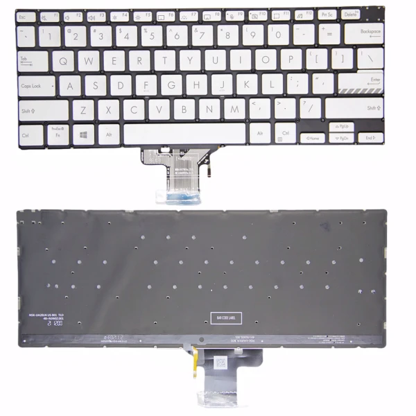 by high quality Asus M3400 M3401Q K3400P X3400P M7400 X7400 M4700 ασημένιο πίσω φωτισμένο πληκτρολόγιο ΗΠΑ on laptop-keyboard.com