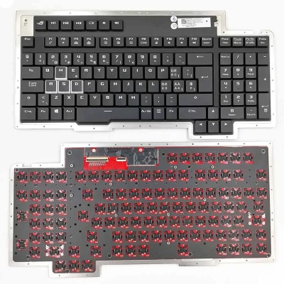 Asus ROG GX800 GX800V GX800VH Mechanical backlit Swiss SW keyboard 0KNB0-L611SF00