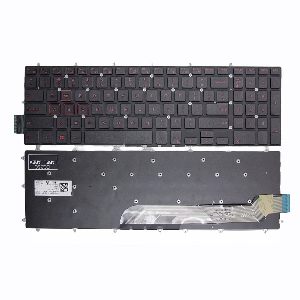 by high quality Dell G5 5590 5555500 G7 7790 7580 G3 3590 P72F P71F merah US keyboard on laptop-keyboard.com