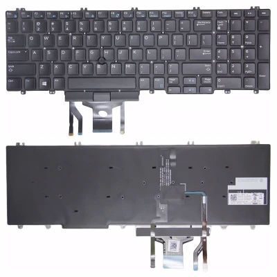 Dell Precision 7530 7730 E7530 7740 7540 540 P74F backlit US keyboard original