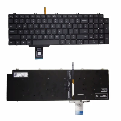 Dell Precision 7550 7750 7760 7560 7770 3570 3571 πίσω φωτισμένο πληκτρολόγιο ΗΠΑ