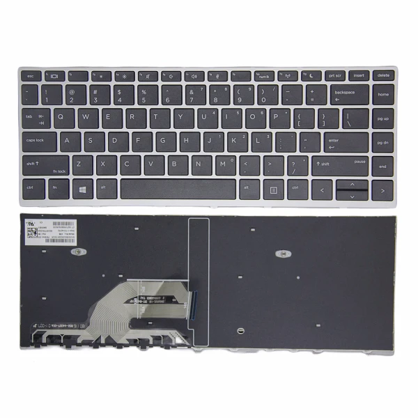 by high quality HP 430 G5, 440 G5, 445 G5, 640 G4 G5, silver frame US keyboard original on laptop-keyboard.com