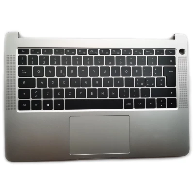 HUAWEI Honor 14 KPL-W00 kprc -w10l VLT-W50 KPR-W19 silver backlit Italian IT keyboard palmrest