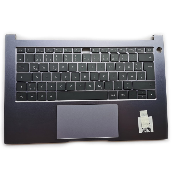 by high quality HUAWEI Honor Magicbook 14 NbB-WAH9P Nbl-WAQ9L NBR-WA19 WXX9 gri Iluminat din spate German DE reposa-palma pentru tastatură on laptop-keyboard.com