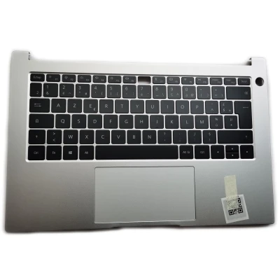 HUAWEI Honor Magicbook 14 NbB-WAH9P Nbl-WAQ9L NBR-WA19 WXX9 silver backlit French FR keyboard palmrest