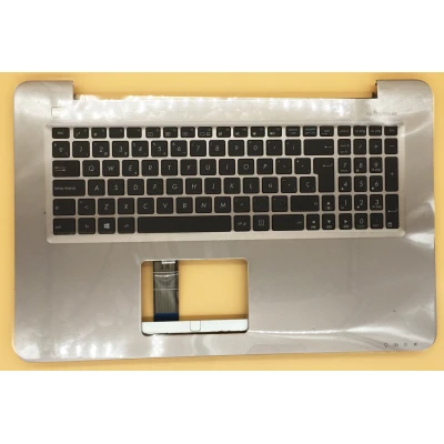 Asus X756 X756UA K756 gray Spanish SP keyboard palmrest 90NB0A03-R30230