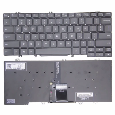 Dell latitude 7300 5200 5300 5310 7200 3300 3301 backlit US keyboard asli