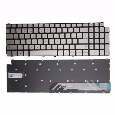 Dell G15 5510 5511 5505 515 15 Pro- 5518 Inspiron 7500 7501 silver US keyboard asli
