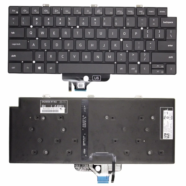 by high quality Dell Latitude 13-7320 5320 P133G atpakaļskata ASV tastatūras oriģināls on laptop-keyboard.com