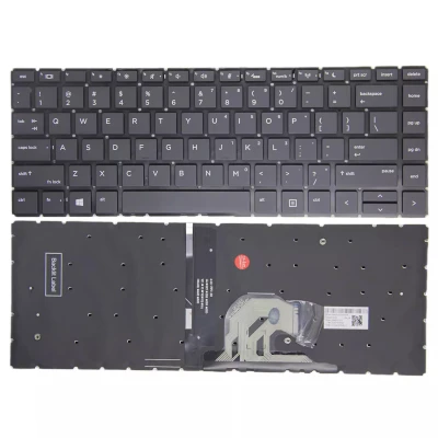 HP ProBook 440 G6 G7, 445 G6 G7, 445R G6, HSN-Q15C, HSN-Q24C, backlit US papan tik tinggi copy