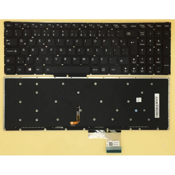 by high quality Lenovo Y50 Y50-70 U530 U530P-IFI red backlit Turkish TR keyboard original on laptop-keyboard.com
