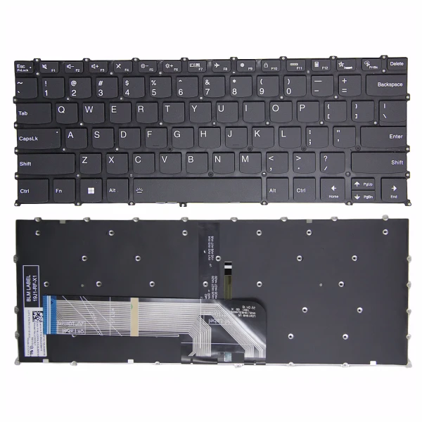 by high quality Lenovo K4E-ARE E4-ITL Air14 2020 2021 Pro14ITL 6-14ITL zwart verlicht F10 LOCK US toetsenbord on laptop-keyboard.com