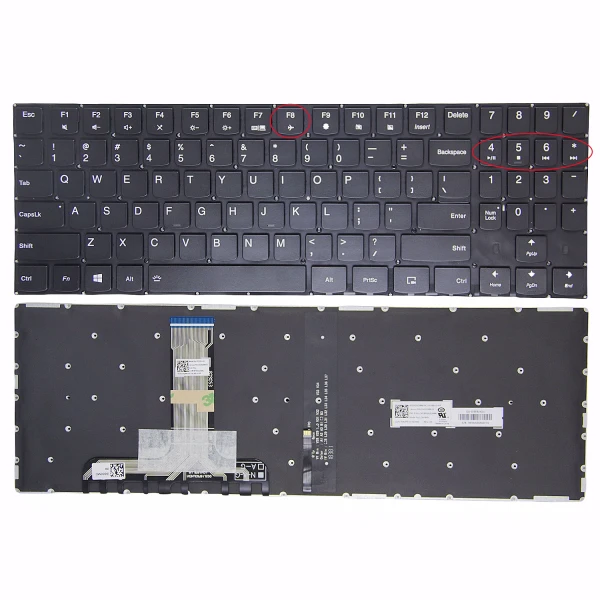 by high quality LENOVO Y530-15ICH Y540-15IRH Y540-17IRH Y7000 2018 2019 R720 Y520-15 white word backlit original US keyboard on laptop-keyboard.com