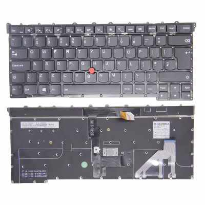 Lenovo thinkpad X1 Carbon 3th Gen 2015 backlit UK keyboard original