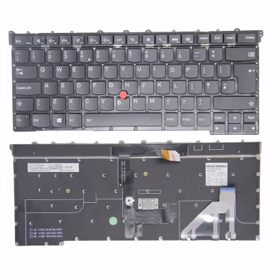 Lenovo thinkpad X1 Carbon 3th Gen 2015 backlit UK tastatūras oriģināls
