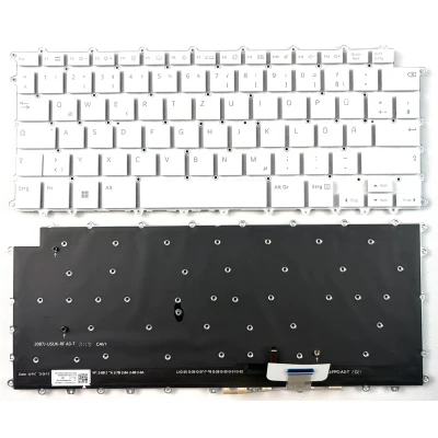 LG Gram 14Z90P, 14Z90P-G, 14Z90P-K, 14T90P, 14Z90R, 14Z90Q, Series backlit German DE keyboard white