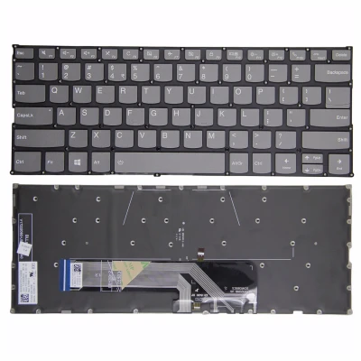 Lenovo yoga 730- 13IKB 730- 13IWL 730- 15IKB 730- 15IWL abu-abu backlit US keyboard asli