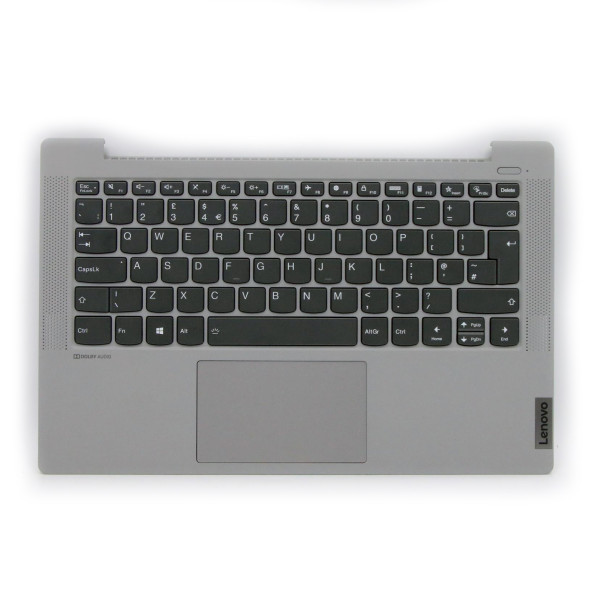 by high qulity Lenovo IdeaPad 5 14IIL05 gray white backlit UK keyboard palmrest on laptop-keyboard.com