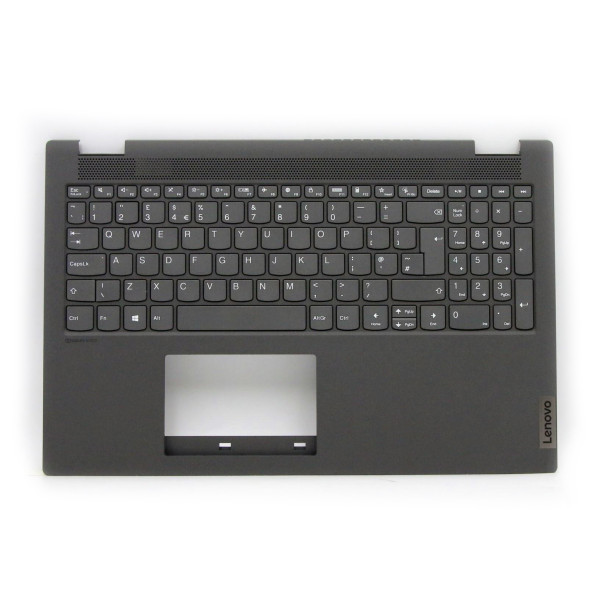 by high qulity Lenovo IdeaPad 5-15IIL05 5-15ARE05 gray fingerprint hole backlit UK keyboard palmrest on laptop-keyboard.com