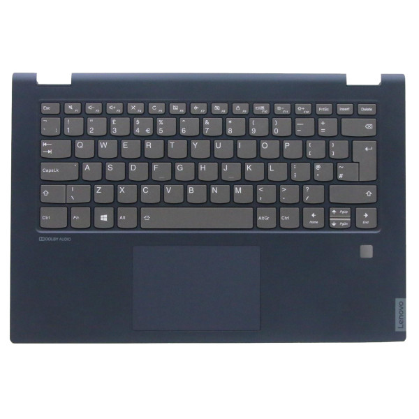 by high qulity Lenovo IdeaPad C340-14IWL 5CB0U42246 Blue backlit UK keyboard palmrest on laptop-keyboard.com