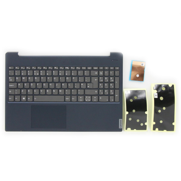 by high qulity Lenovo IdeaPad S340-15API S340-15IIL blue backlit UK keyboard palmrest on laptop-keyboard.com
