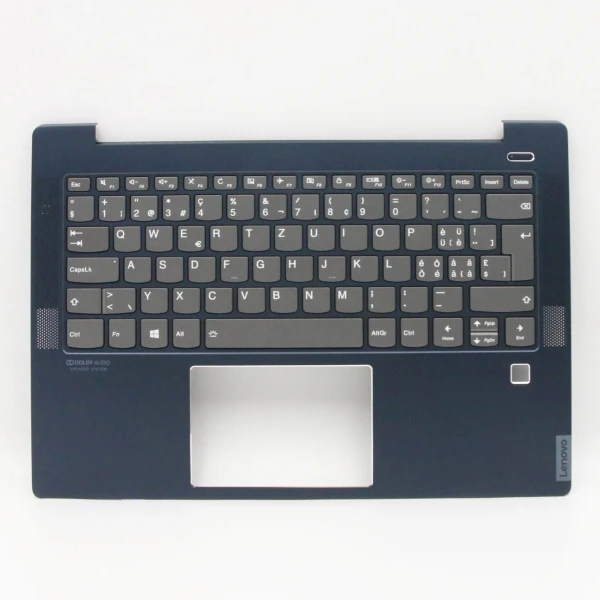 by high quality Lenovo Ideapad S540-14API Teclado blue backlit Swiss SW keyboard palmrest on laptop-keyboard.com
