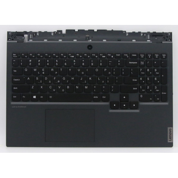 by high qulity Lenovo Legion 5 15IMH05H 5CB0Z26898 gray 7-color backlit Greek GK keyboard palmrest on laptop-keyboard.com
